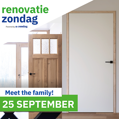 Renovatiezondag 25 september: meet the family!