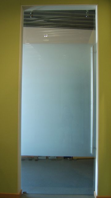 Glazen schuifdeur gezandstraald Manet
